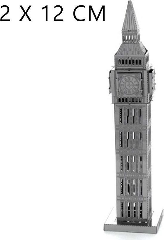 Big Ben 3D Metalen Miniatuur Bouwpakket - Schaalmodel Puzzel Londen