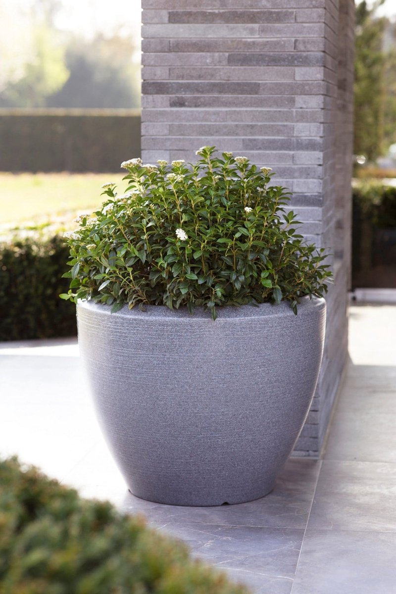 Capi Europe Pot de fleurs bol Arc Granite - 48x35 - Taupe chaud