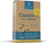 Testa Omega-3 Algenolie - 250 mg DHA - Hoge Concentratie Vegan Omega 3 - Zuiverder dan Visolie - 60 Capsules (2 Maanden Voorraad)