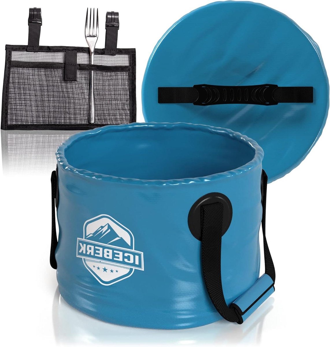 Goedkoopste Opvouwbare afwasteil 11L Waterdicht en Ruimtebesparend - Camping Wasbak & Opbergbak gemaakt van PVC Opvouwbare afwasteil