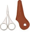 Ciseaux à ongles Fritzline avec étui en cuir - Soin des ongles - Pince à ongles - Coupe-ongles - Set - Adultes