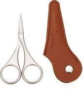 Ciseaux à ongles Fritzline avec étui en cuir - Soin des ongles - Pince à ongles - Coupe-ongles - Set - Adultes