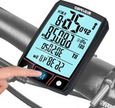 Bol.com Fietscomputer fietssnelheid en kilometerteller - Draadloos waterdicht touchscreen achtergrondverlichting - LCD-display -... aanbieding