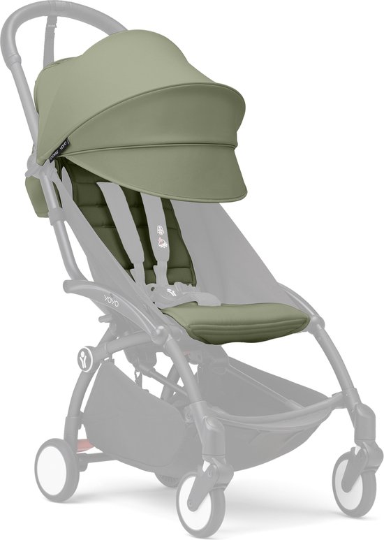 Stokke YOYO 6+ Color Pack, Olive - Textiel: zitkussen, - Stokke - €70,00