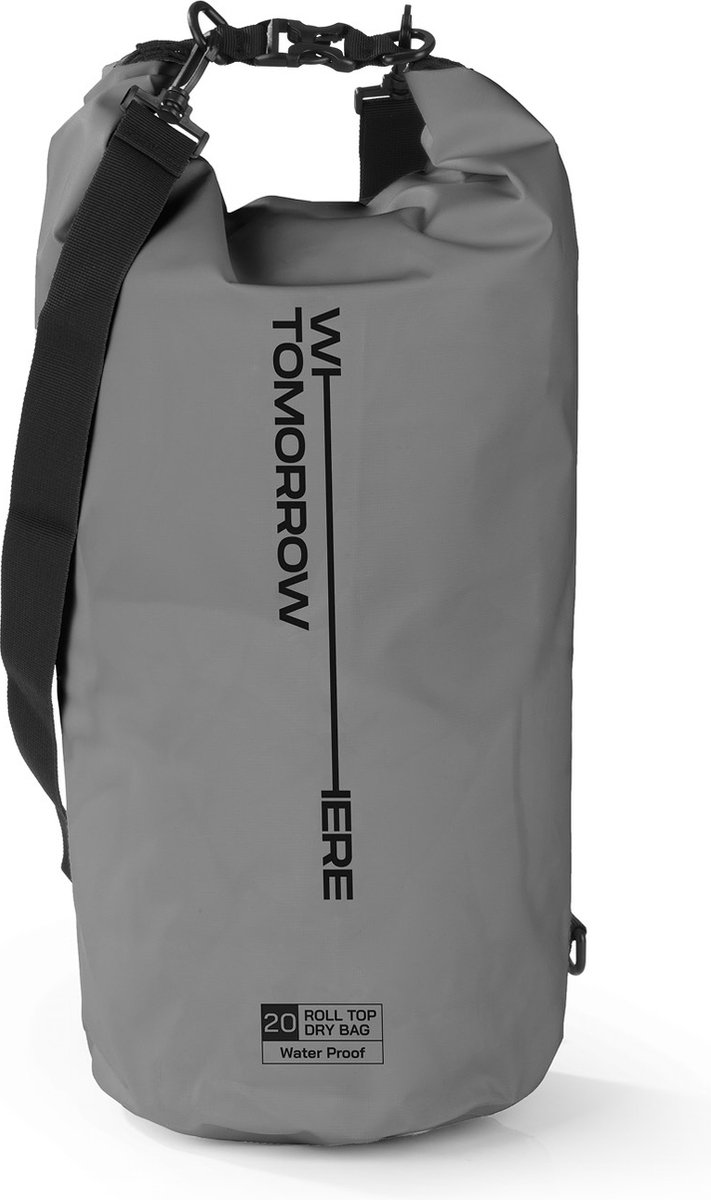 Where Tomorrow Dry Bag 20L - Style 02 - Grijs