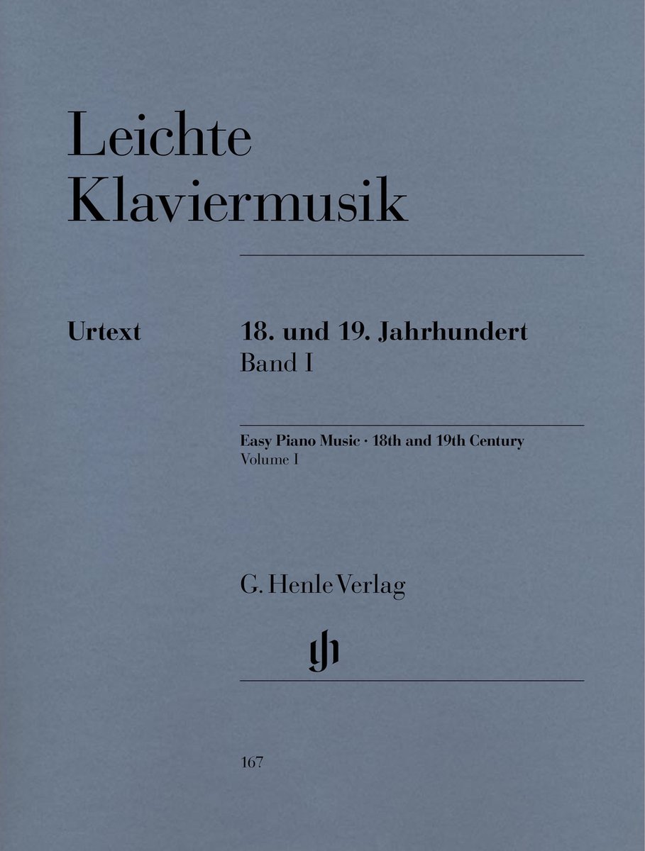 Henle Verlag Leichte Klaviermuziek Bd. 1 - 18. en 19. Jahrhenert - Songboek voor toetsinstrumenten