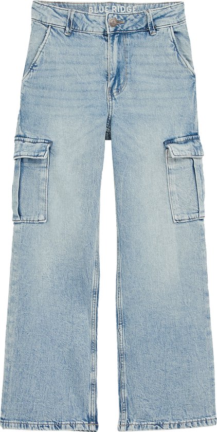 WE Fashion Filles - Jean jambe large avec poches cargo