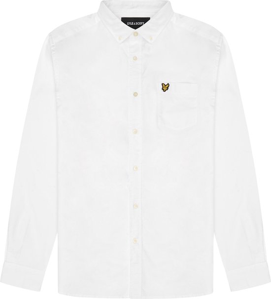 Lyle and Scott - Chemise Wit - Taille L - Coupe regular