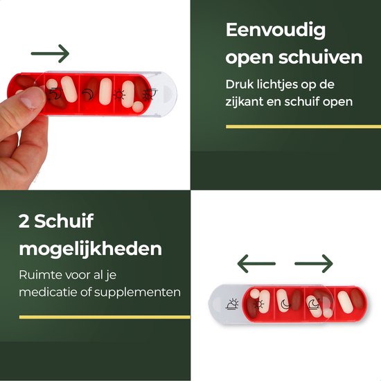 Gandria Pilulier 7 Jours - Pilulier Amovible - Boîte à Médicaments Empilable avec 28 Compartiments - Boîte à Médicaments avec Fermeture Robuste - 4 Compartiments par Jour - 7 Couleurs