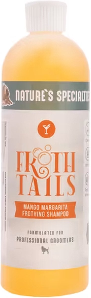 Nature's Specialties - Frothtails Mango Margarita - Hondenshampoo - Vochtindringing En Ontvettend Met Mangogeur - 473ML