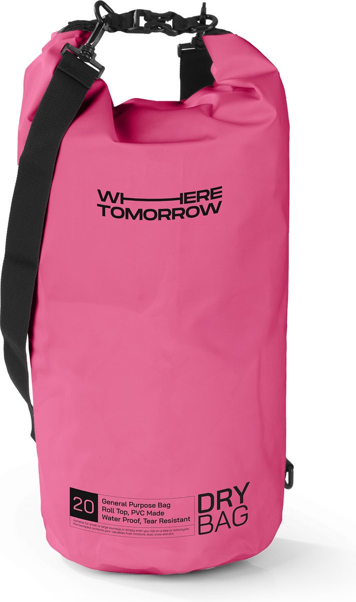 Where Tomorrow Dry Bag 20L - Style 01 - Roze