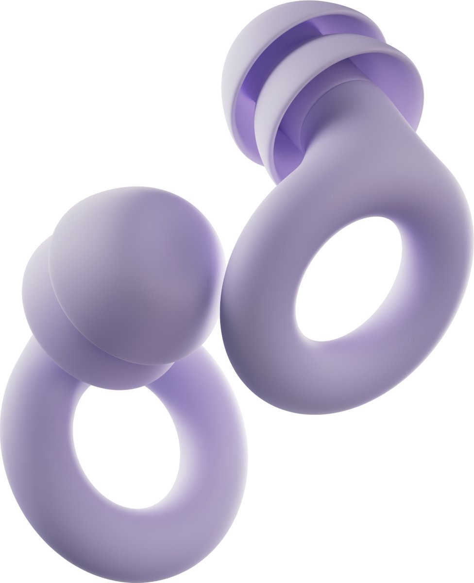 Loop Quiet 2 Plus-oordopjes met Double Tips – Supercomfortabele herbruikbare oordopjes voor slaap, diepe concentratie, gevoeligheid voor geluid en reizen | 24 dB (SNR) demping + 3 dB met Double Tips
