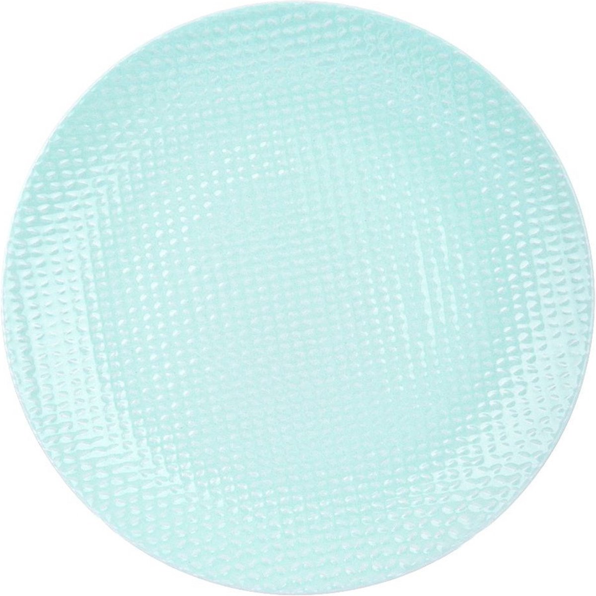 Goedkoopste Dessertbord Keramiek Groen RELIEF 21 cm - Taart Bordjes - Bord - Ontbijtbord - Borden