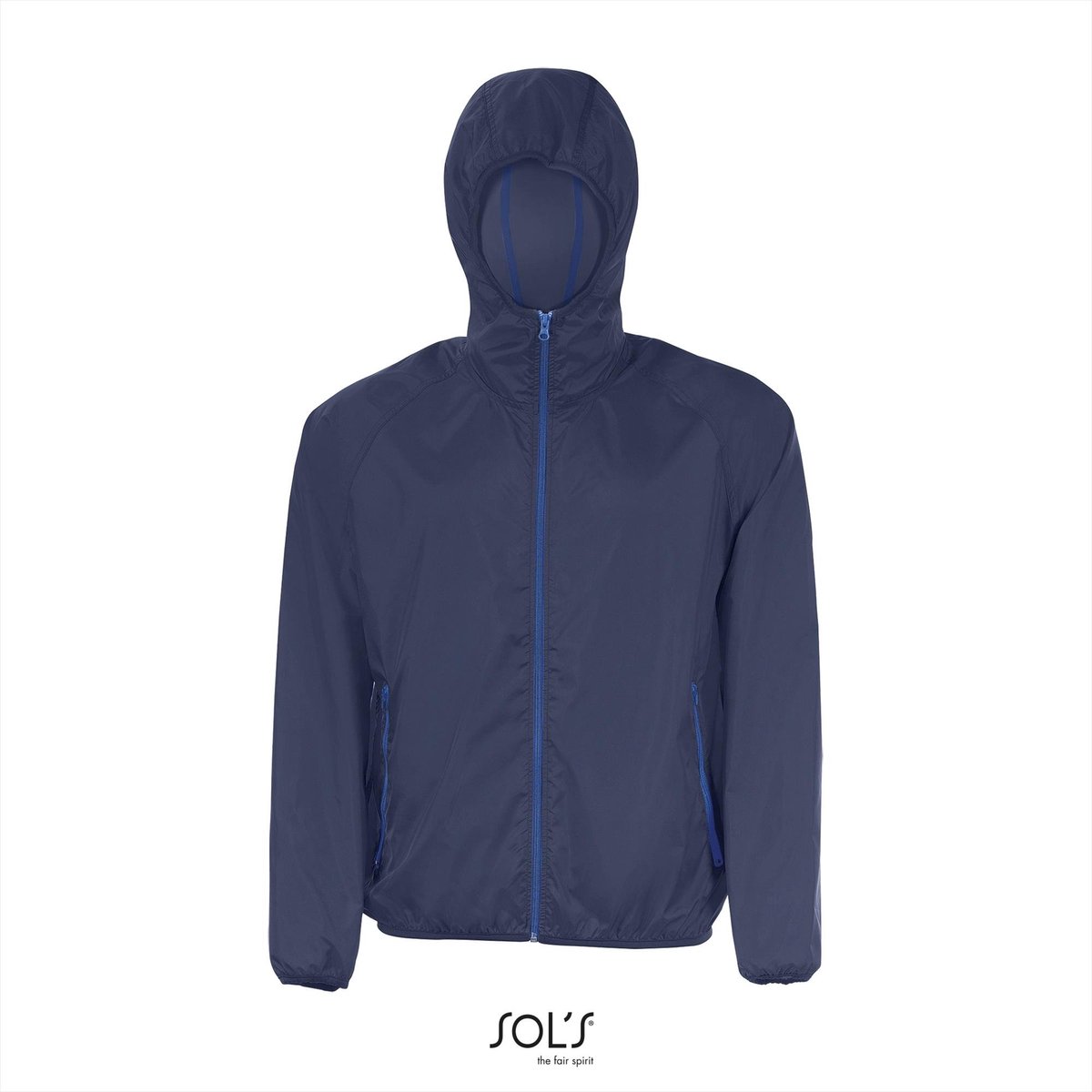 SOL'S Unisex Windbreaker Shore L946 - Navy/Royal Blue 241 - 3XL