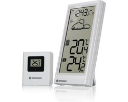 Bresser Weerstation - Meteo Temp - Wit - Draadloos - Voor Binnen & Buiten