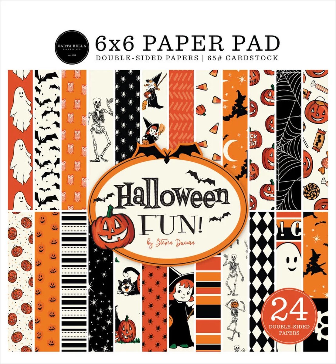 Carta Bella - Halloween Fun 6x6 Inch Paper Pad (CBFUN383023)