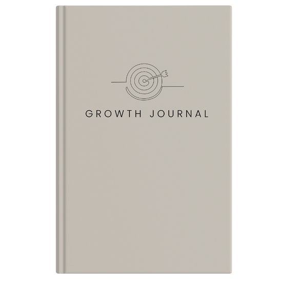 Foto: Growth journal a5 weekjournal voor persoonlijke ontwikkeling inclusief gratis handleiding doelen stellen zelfreflectie