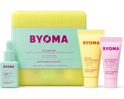 BYOMA Clarifying Starter Kit - Compleet Huidverzorgingsset met Creamy Jelly Cleanser (30ml), Clarifying Serum (15ml) & Moisturizing Gel-Cream (15ml)