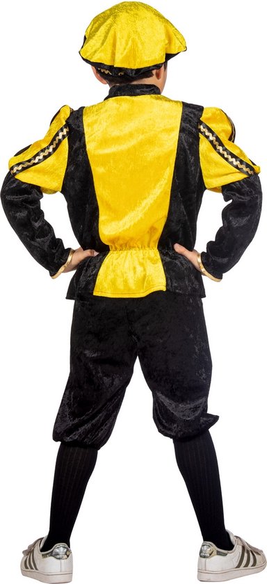 Wilbers & Wilbers - Costumes de père fouettard noirs - Costume Pete joyeux Pete jaune Costume enfant - Jaune - Taille 104 - Sinterklaas - Déguisements