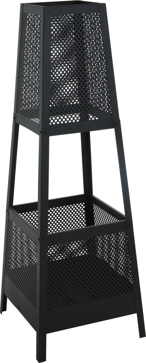 Relaxwonen - Tuinhaard - 40x40cm - 113 cm hoog - Zwart
