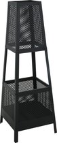 Bol.com Relaxwonen - Tuinhaard - 40x40cm - 113 cm hoog - Zwart aanbieding
