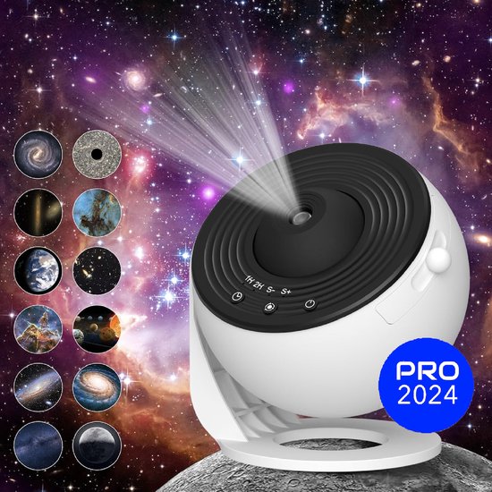 Foto: Planetarium projector inclusief pop it sleutelhanger zonnestelsel galaxy projector skyflick planetarium sky projector maan moon sterrenhemel projector starry projector light