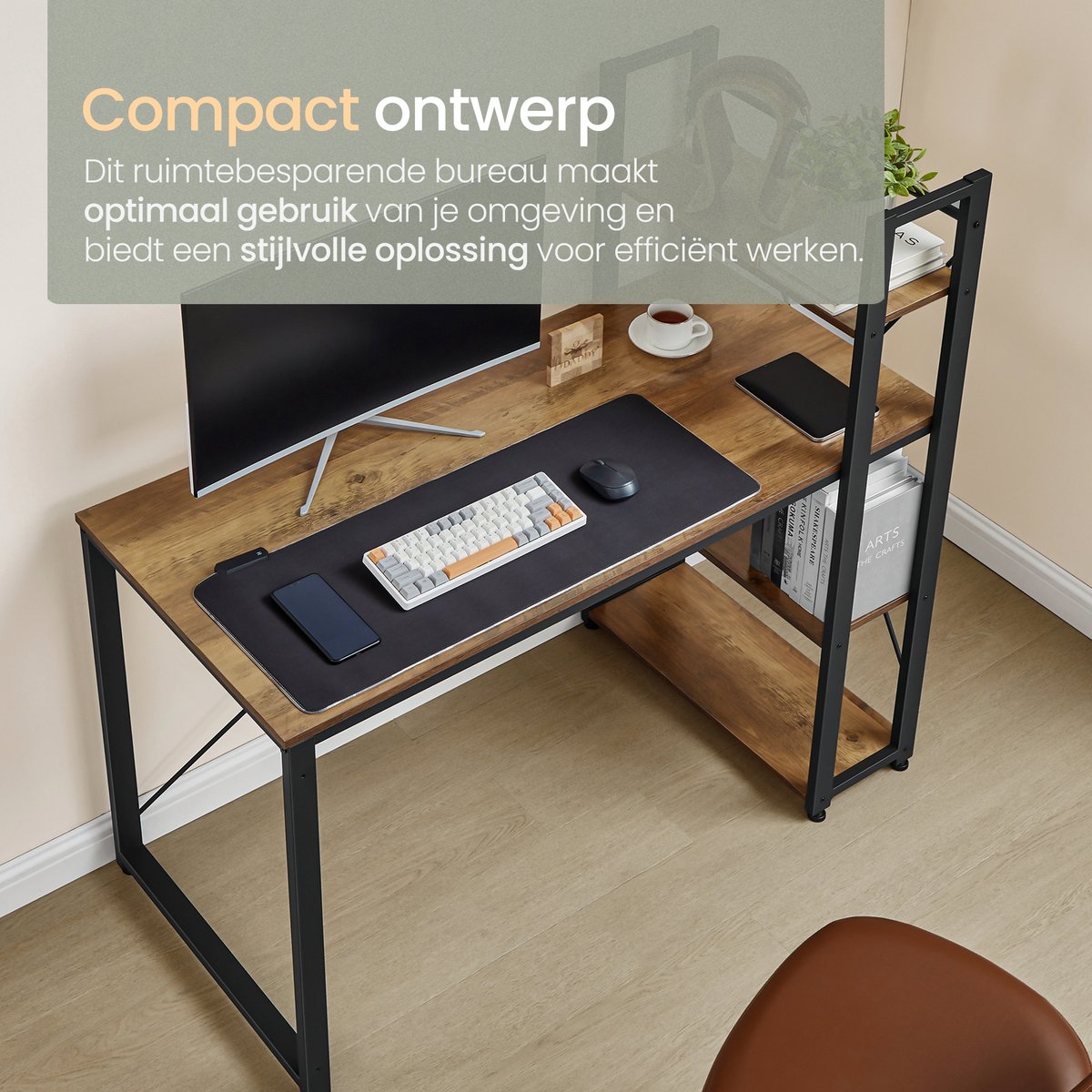 O'DADDY® Bureau met Verstelbare Voeten - Bureautafel - Computertafel - Game Bureau