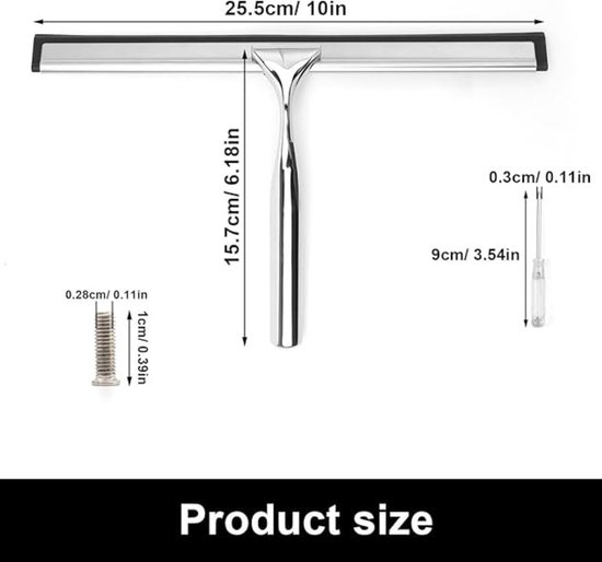 LORESJOY Douchewisser, 30-120cm Uittrekbare Doucheschrakel LORESJOY Douchewisser, 30-120cm Uittrekbare Doucheschrakel