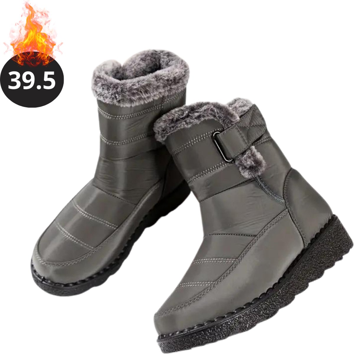 Nivard Snowboots Sneeuwschoenen Sneeuwboots Heren Wintersport Ski Skischoenen Koffie 39.5 Buiten Antislip Winter Bruin