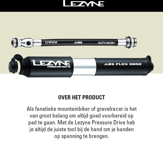 Pompe à main Lezyne Alloy Drive HV
