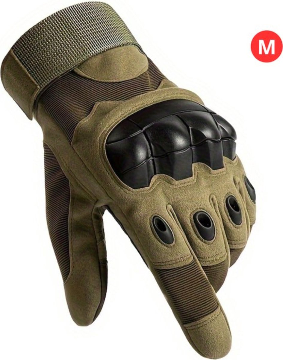 Bovista Airsoft Handschoenen - Tactical - Tactical Gloves - Leger - Tactical Handschoenen Hardknuckle - Paintball - Militaire - Groen M