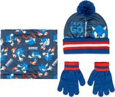 Sonic the Hedgehog Winterset Muts Sjaal en Handschoenen Jongens