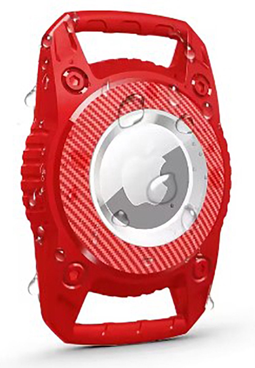 Actie4you® - Tracker Halsbandhouder voor Huisdieren - Geschikt voor Apple AirTag – Waterdicht Hoes Geschikt voor Apple Airtag – Tracker Hoes - Rood