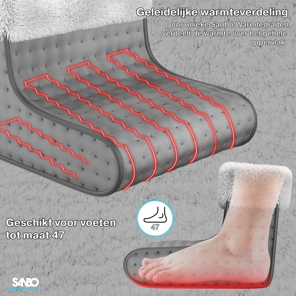 Voetwarmers Set 2 st. Warmtepads - Roofvis XL