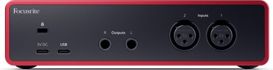Focusrite Scarlett 4e génération 2i2 - Interface audio USB, 2 entrées / 2 sorties