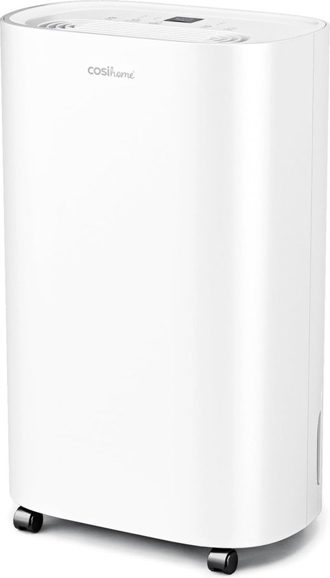 Cosi Home 25L Luchtontvochtiger – Luchtreiniger met Koolstoffilter - 6.5L Tank – Verwijderd Vocht en Schimmel – Dehumidifier voor Thuis, Garage en Kelder - Wit
