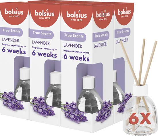 Bolsius True Scents Geurstokjes Lavendel stuks