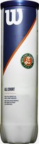 Wilson Roland Garros All Court - tennisballen - 4 stuks - geel