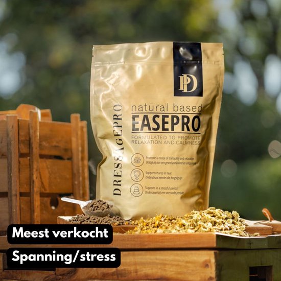 DressagePro EasePro - Paardensupplement - Natuurlijke Rustgever - 100% Dopingvrij - Handige Brokvorm