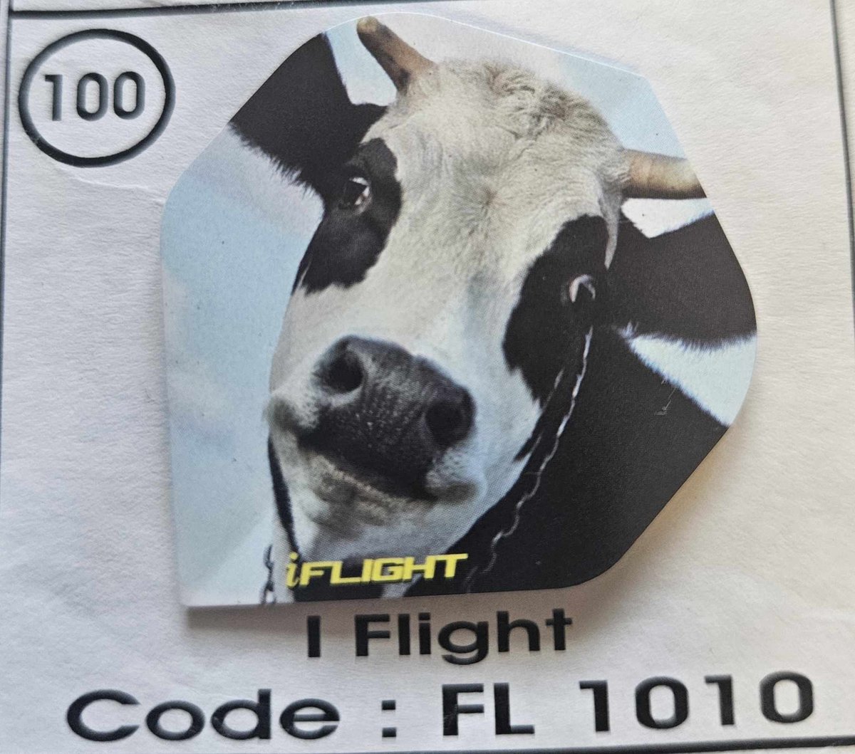 Dart Flights - 10 sets (30 stuks) - 100 micron - 1010 - Koe