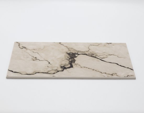 LuxuryQuarry Marmeren Plaat Zwart Snijplank Afgerond 40x30x2cm Keuken Dienblad Plank Marble Serveerplank Echte Marmer Natuursteen Op Maat Gesneden Luxuryquarry