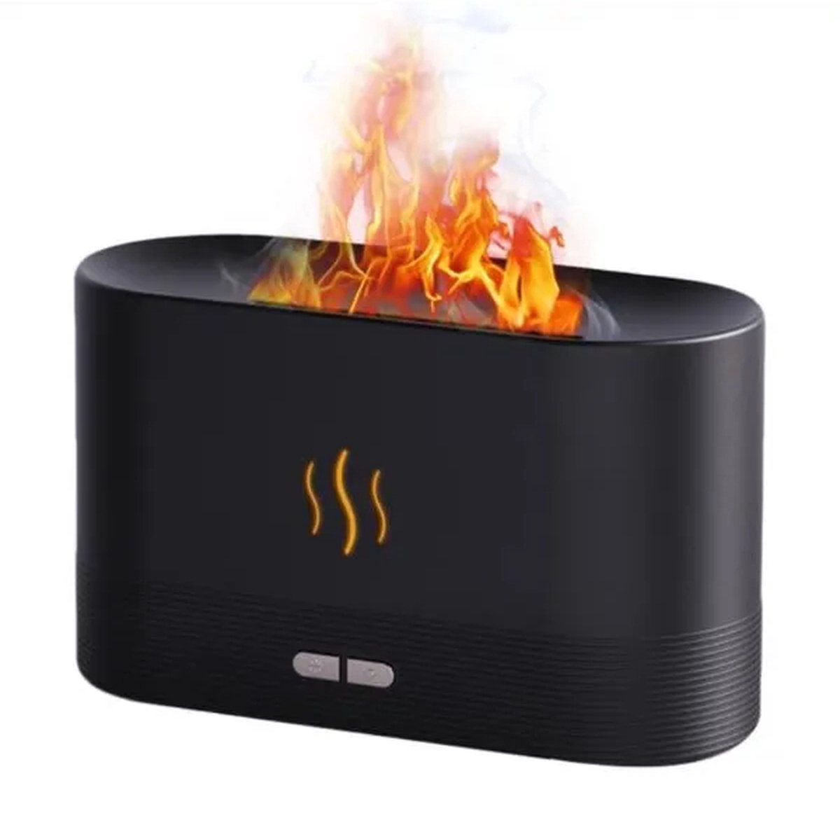 Goedkoopste Home & Marker 3-in-1 Luchtbevochtiger met Aromatherapie en Vlameffect – Stille USB Aroma Diffuser, 180 ml Waterreservoir, Essentiële Olie Verstuiver - FLAMERELAXER