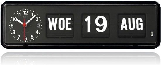 Twemco BQ38 - Dementieklok - Zwart