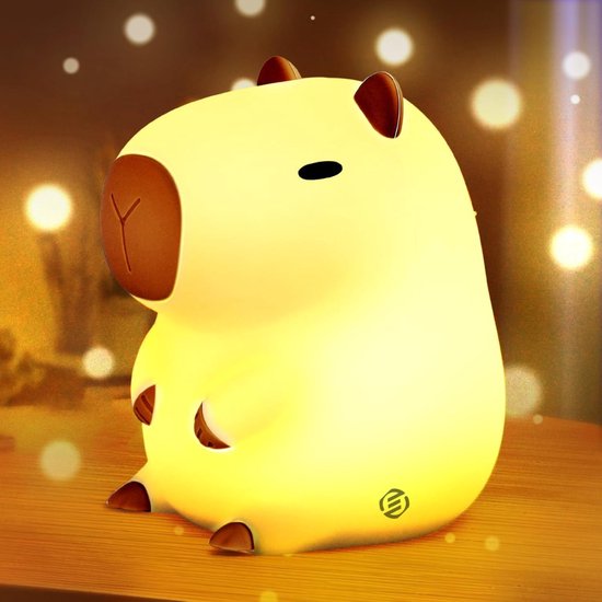 Schattige Capybara Nachtlamp Siliconen Kinderlamp