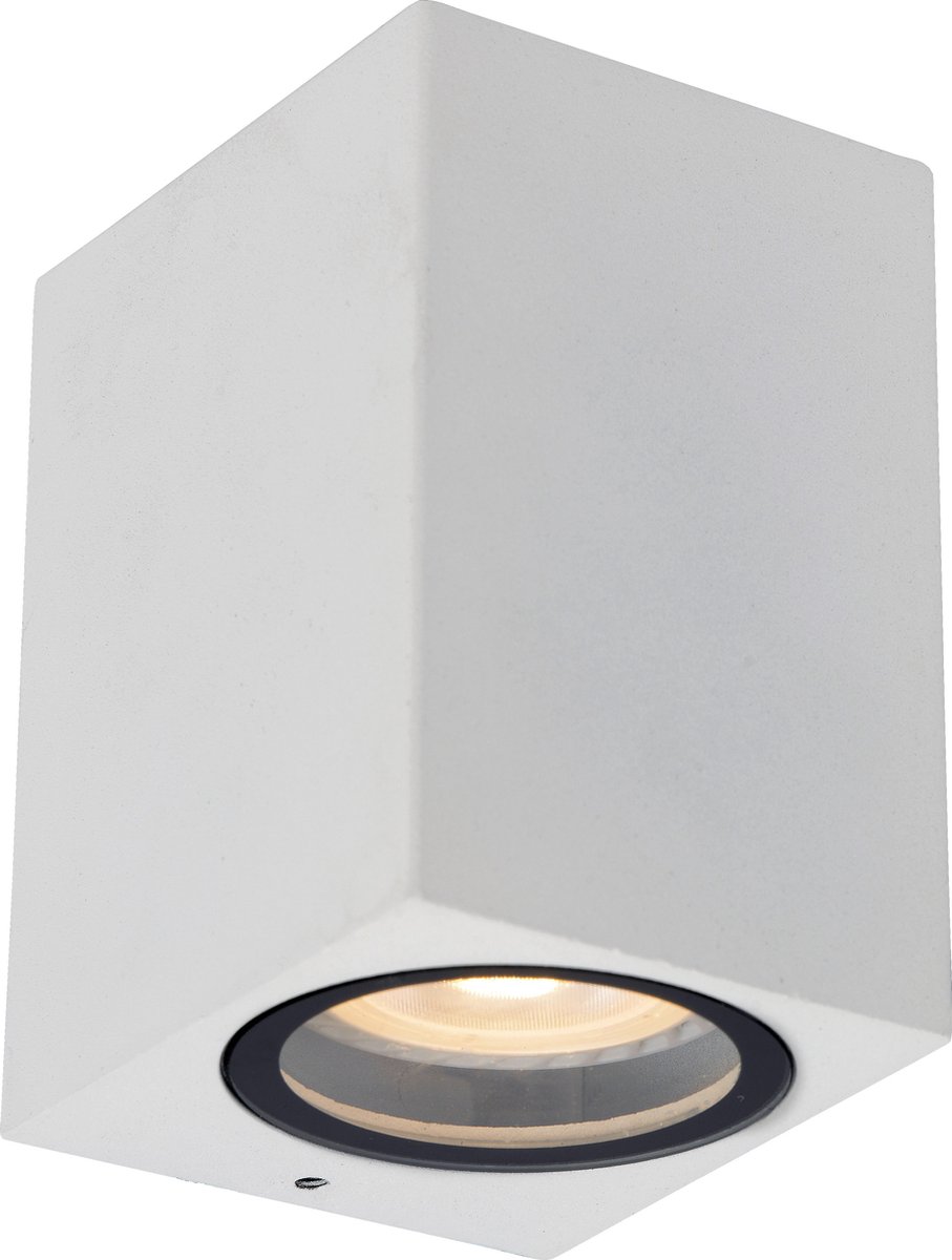 Lucide ZARO - Wandspot / Wandlamp Binnen/Buiten - 1xGU10 - IP44 - Wit