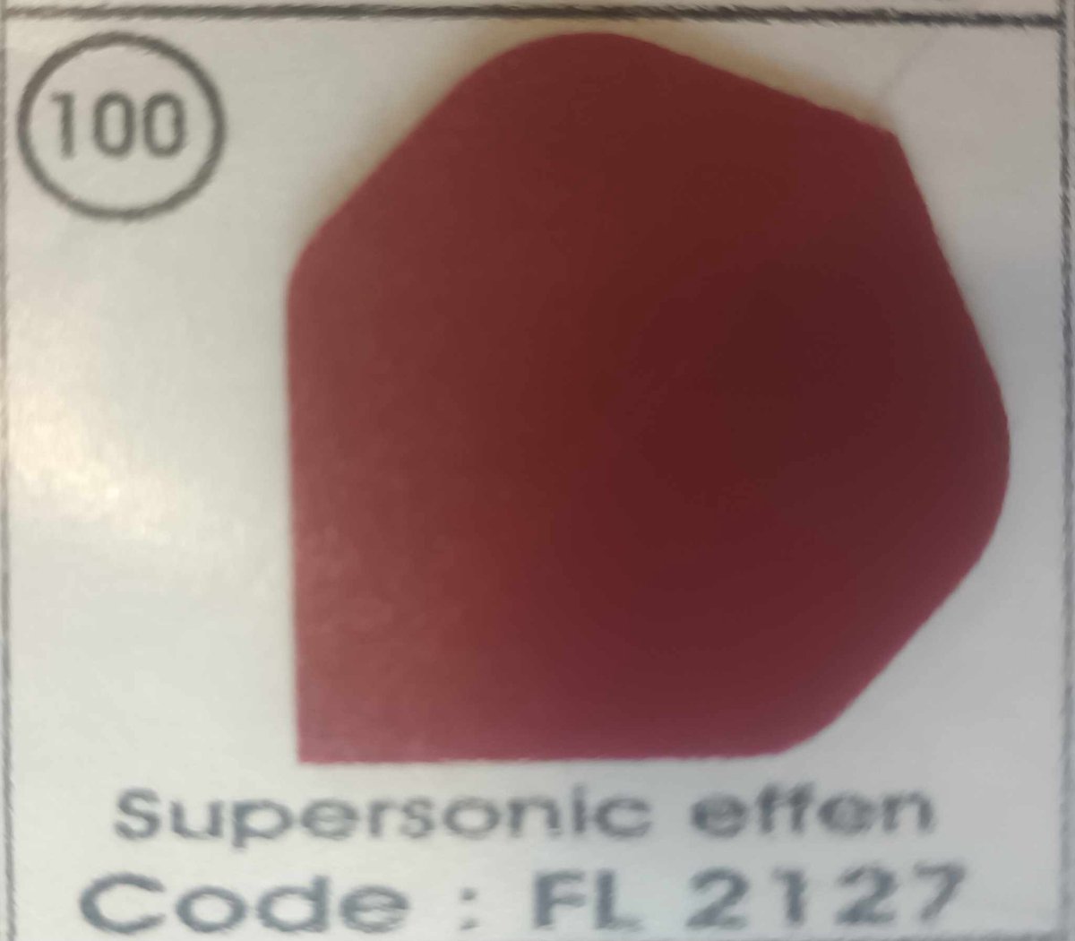 Dart Flights - 10 sets (30 stuks) - 100 micron - 2127 - Bordeaux rood