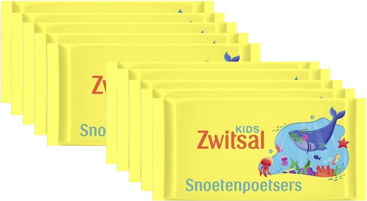 Goedkoopste Zwitsal Snoetenpoetsers Navul verpakking Kids - 10 x 40 stuks voordeelverpakking