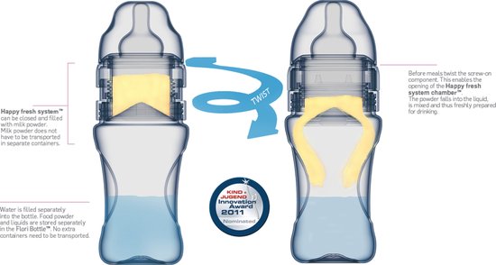 FLORIBOTTLE - Baby Drinkfles - Anti-coliek - De meest verse melkbereiding van FLORIBOTTLE — afbeelding 2