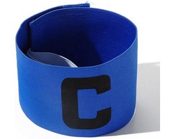 CHPN - Brassard de capitaine - Brassard de capitaine - Pour Voetbal - Capitaines de hockey - Senior - C-Captain - Capitaine d'équipe - Universel - Blauw - Ajustable