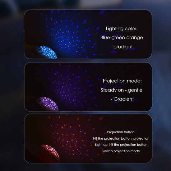 Sterren Projector met Muziek - Baby Speelgoed 0-6 maanden-White Noise Knuffel - Sterrenhemel- Baby projector - Slaaptrainer - Witte Ruis - Kraamcadeau - Babyshower cadeau - Baby Cadeau van Joymaxx — afbeelding 5